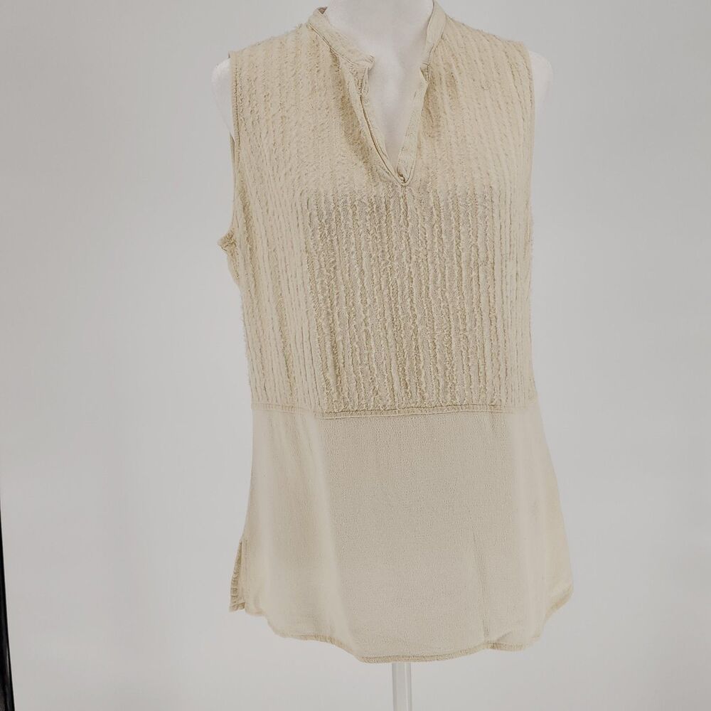 Cream sleeveless top by J.Jill (M)